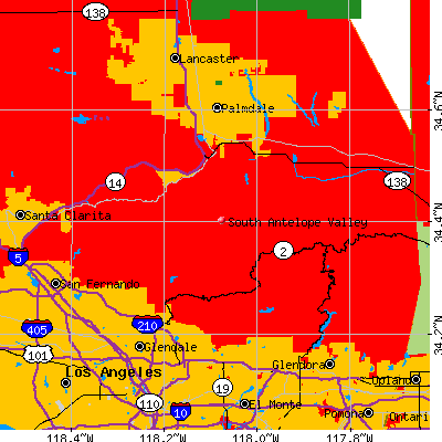 South Antelope Valley map