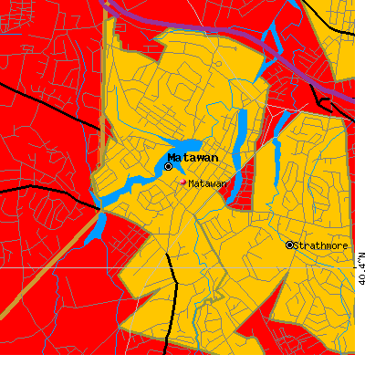 Matawan map