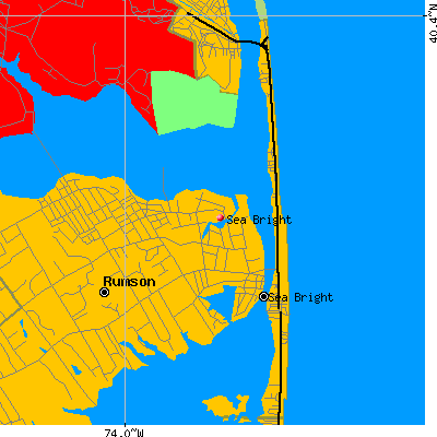 Sea Bright map