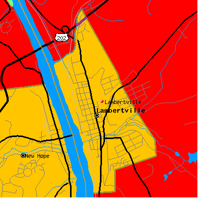 Lambertville map