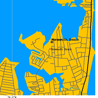 Monmouth Beach map