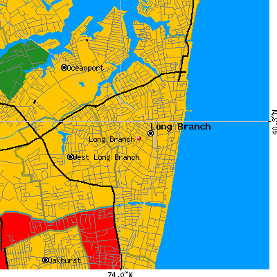 Long Branch map