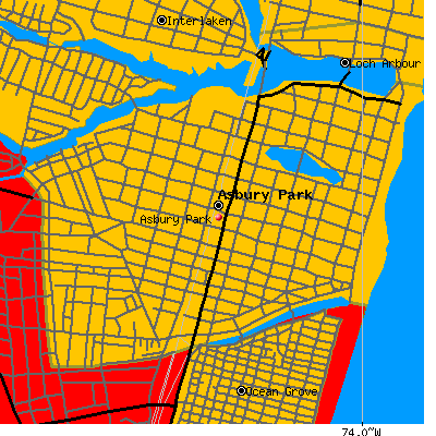 Asbury Park map