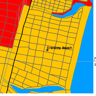 Bradley Beach map