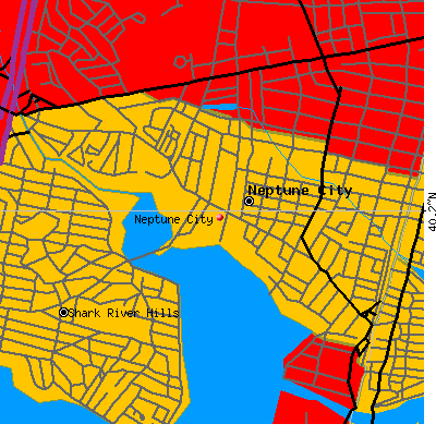 Neptune City map