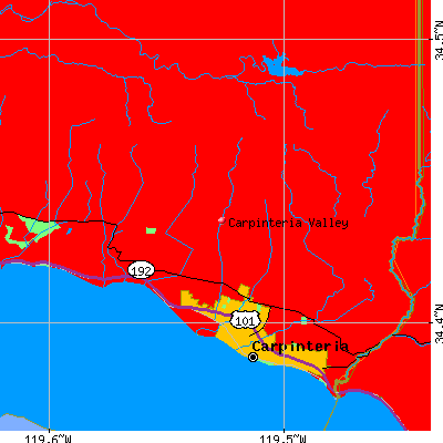 Carpinteria Valley map