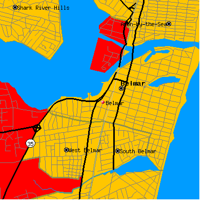 Belmar map