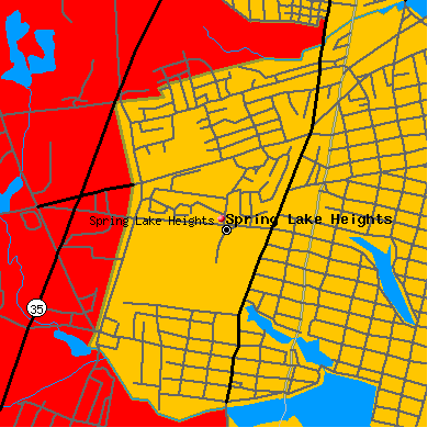 Spring Lake Heights map