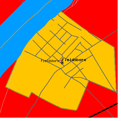 Fieldsboro map