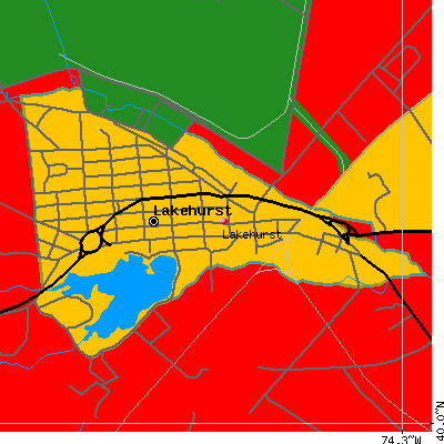 Lakehurst map