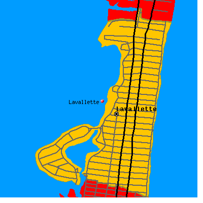 Lavallette map