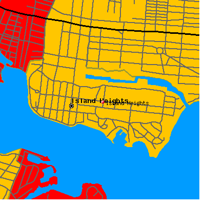 Island Heights map