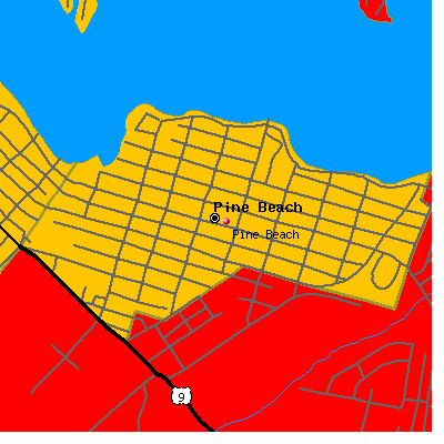 Pine Beach map