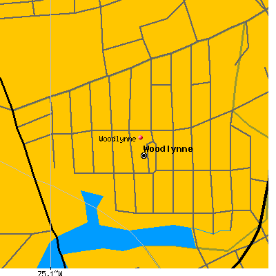 Woodlynne map