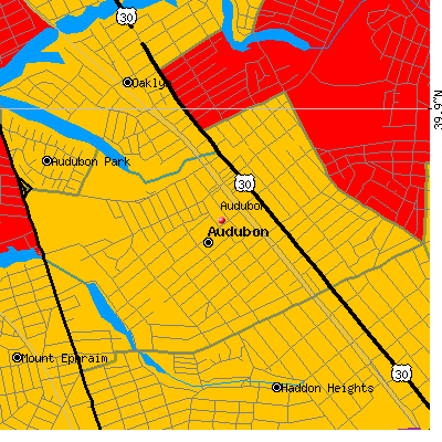Audubon map