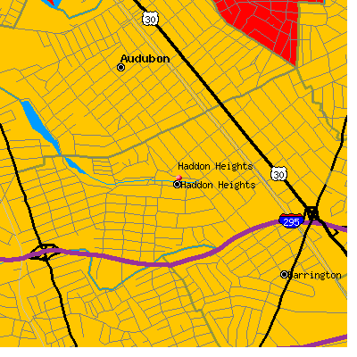 Haddon Heights map