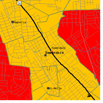 Somerdale map