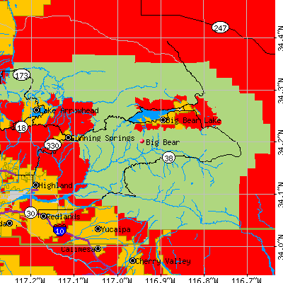 Big Bear map