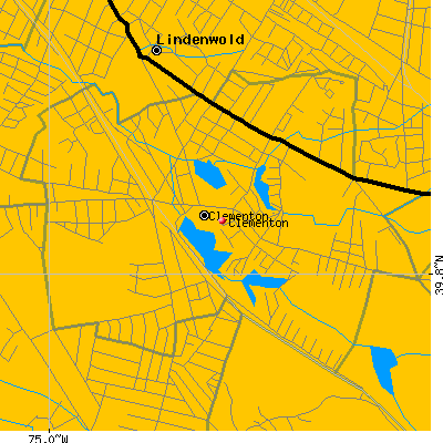Clementon map