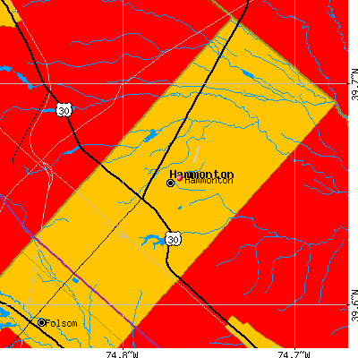 Hammonton map
