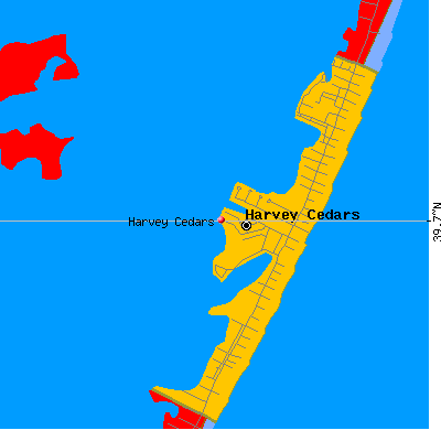 Harvey Cedars map