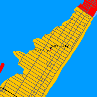 Surf City map
