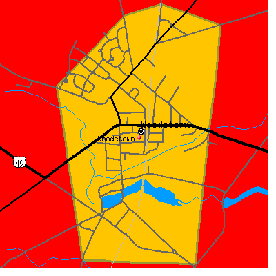 Woodstown map