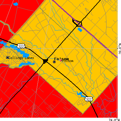 Folsom map