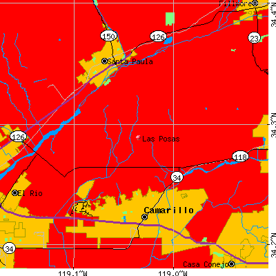 Las Posas map