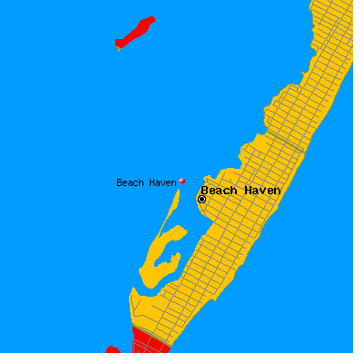 Beach Haven map
