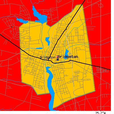 Bridgeton map