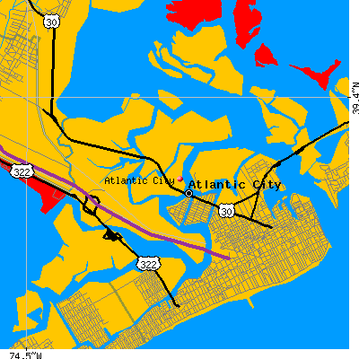Atlantic City map