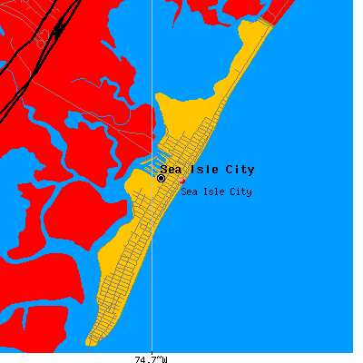 Sea Isle City map