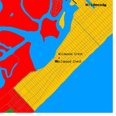 Wildwood Crest map