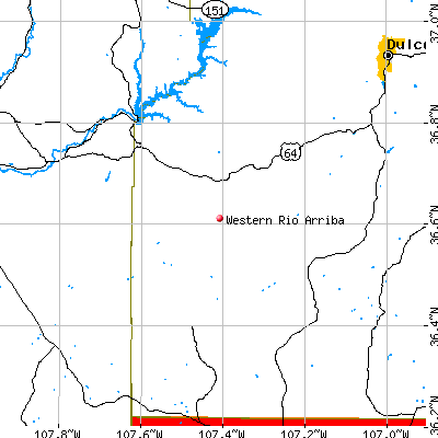 Western Rio Arriba map