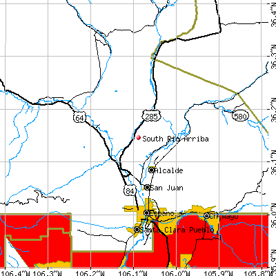 South Rio Arriba map