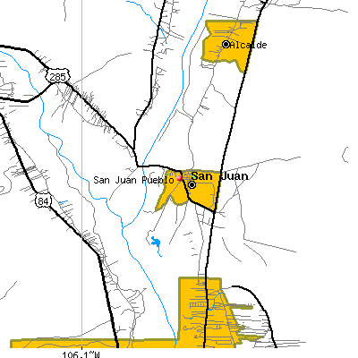 San Juan Pueblo map