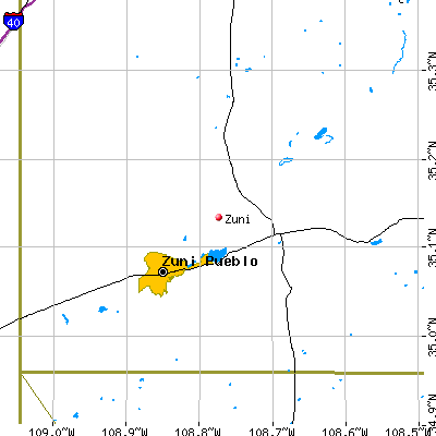 Zuni map