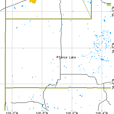 Fence Lake map