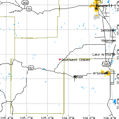 Southwest Chaves map