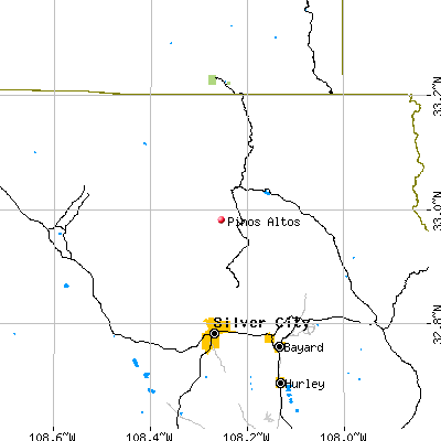 Pinos Altos map