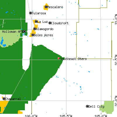 Southeast Otero map