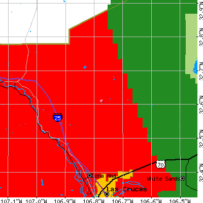 Dona Ana-Hill map