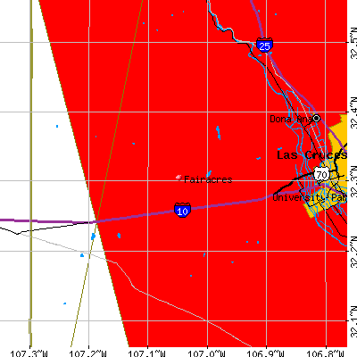 Fairacres map