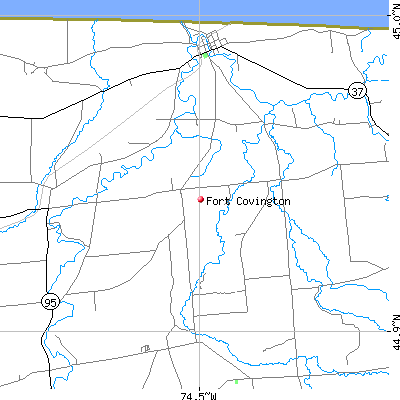 Fort Covington map