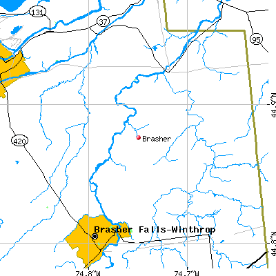 Brasher map