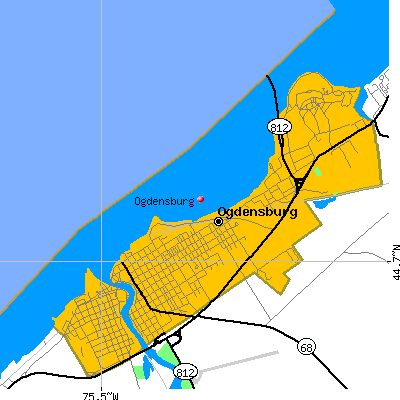 Ogdensburg map