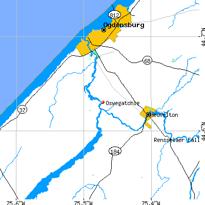 Oswegatchie map