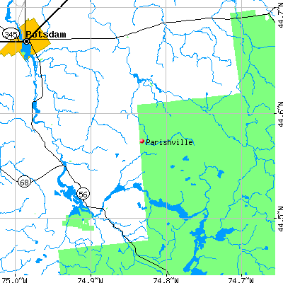 Parishville map