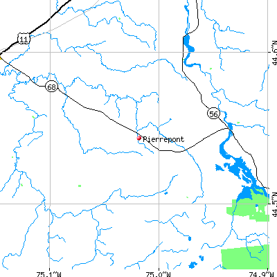 Pierrepont map